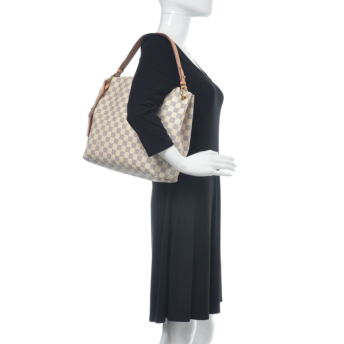 Damier Azur Graceful PM Rose Ballerine