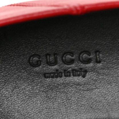 Gucci Lambskin Womens Brixton Horsebit Loafers 36 Hibiscus Red 5 of 8