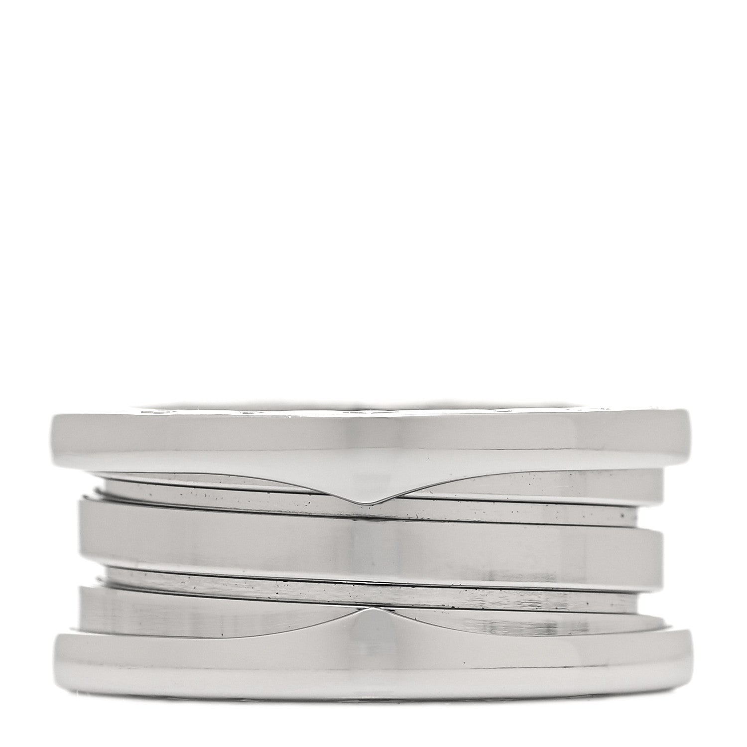 Bulgari 18K White Gold B.Zero1 Three-Band Ring 50 5.25 1 of 5