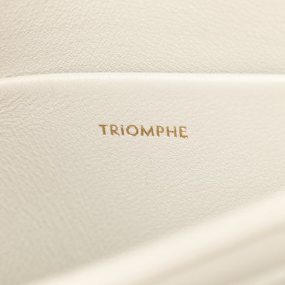 Celine Shiny Calfskin Teen Triomphe Chalk 7 of 12