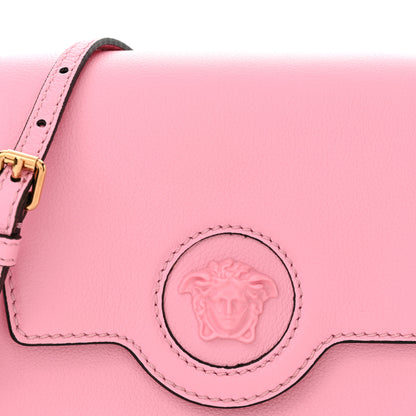 Versace Grained Calfskin La Medusa Shoulder Bag Pink 7 of 11