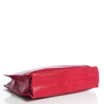 Chanel Lambskin CC Jumbo Shoulder Bag Red 4 of 8