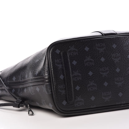 MCM Visetos Medium Liz Reversible Shopper Tote Black 10 of 22