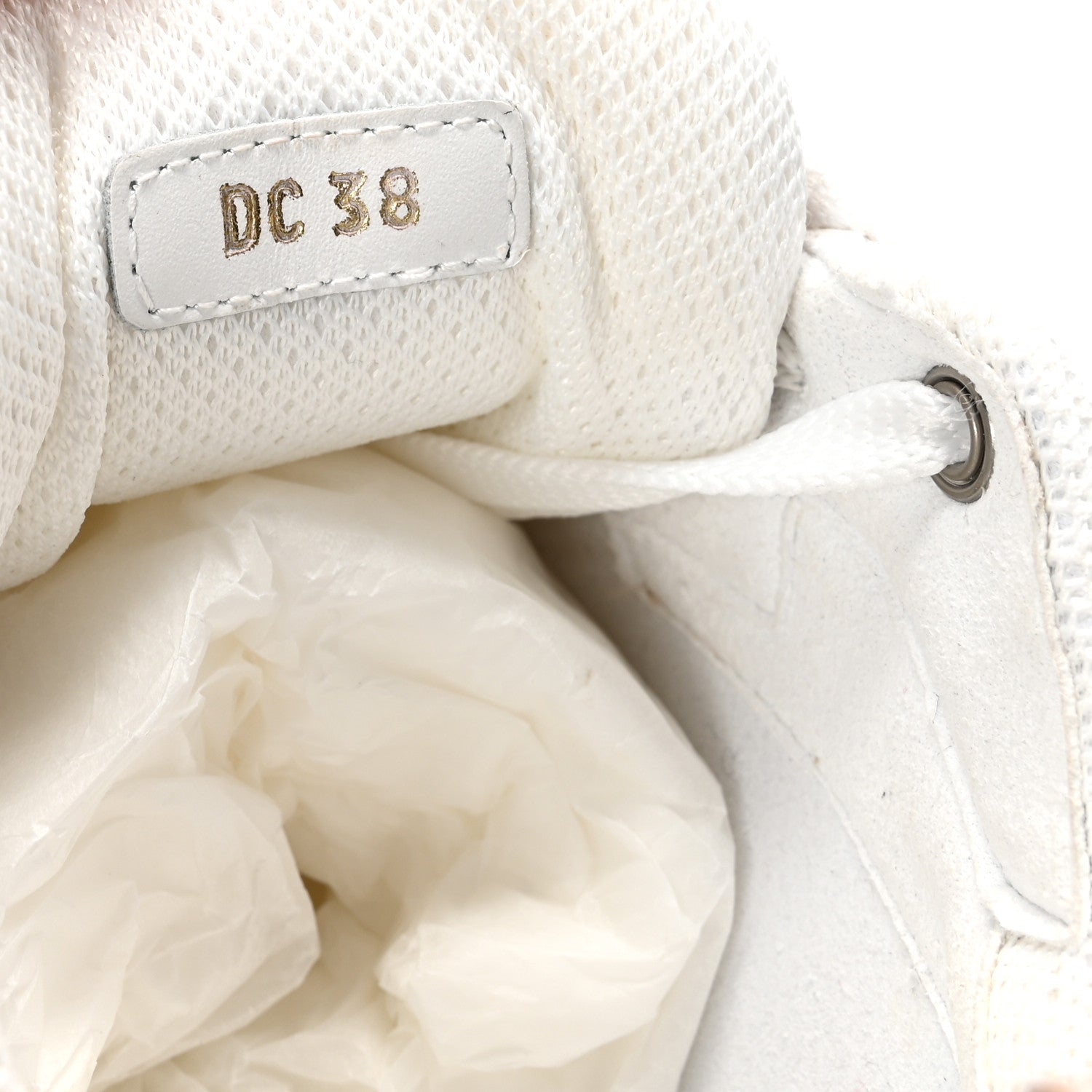 Christian Dior Technical Fabric Rubber Oblique Dior Vibe Sneakers 38 White Nude 9 of 10