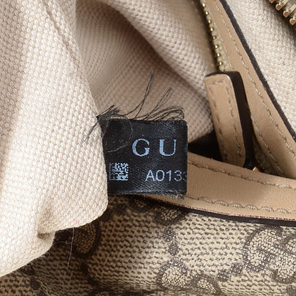 Gucci GG Supreme Monogram Medium Nice Hobo Beige 9 of 9
