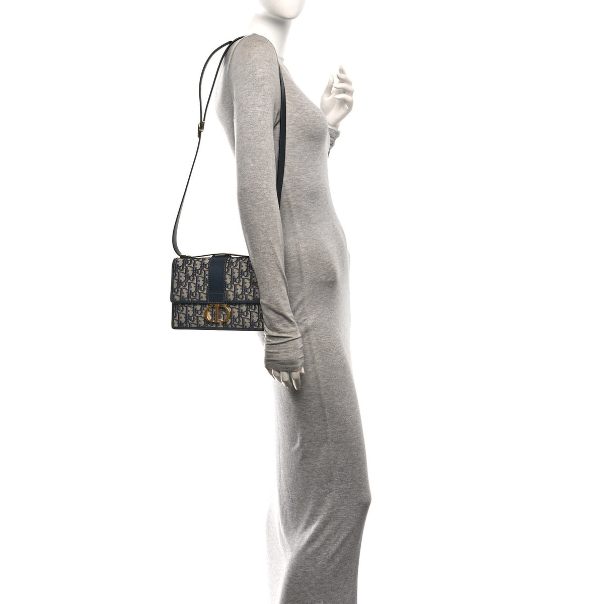 Oblique Small 30 Montaigne Flap Bag Blue
