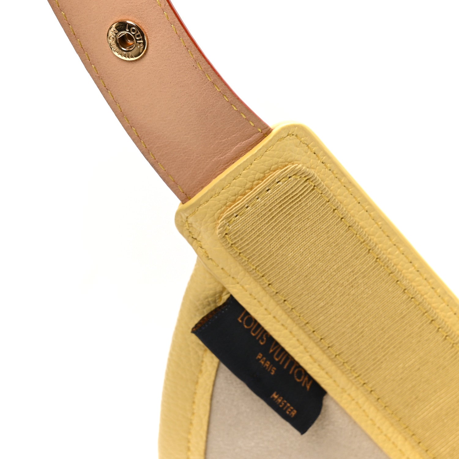 Louis Vuitton Calfskin Raffia Monogram Strawgram Visor Yellow Natural 9 of 9
