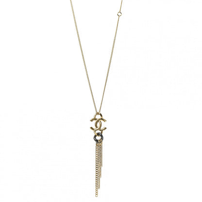 Chanel Chain CC Logo Pendant Necklace Gold 1 of 5