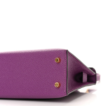 Hermes Epsom Mini Kelly Sellier 20 Anemone 9 of 10