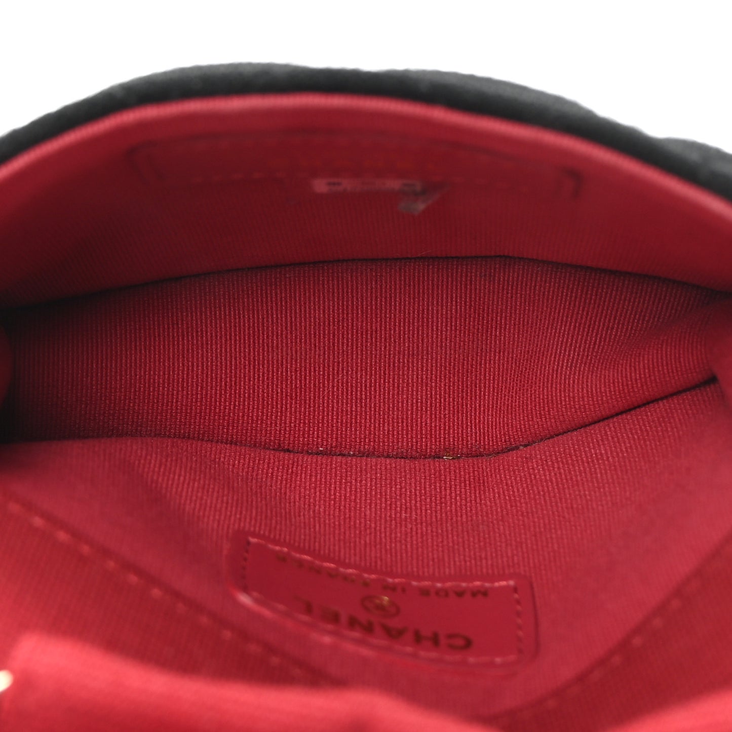 Jersey Quilted Micro Mini Flap Black