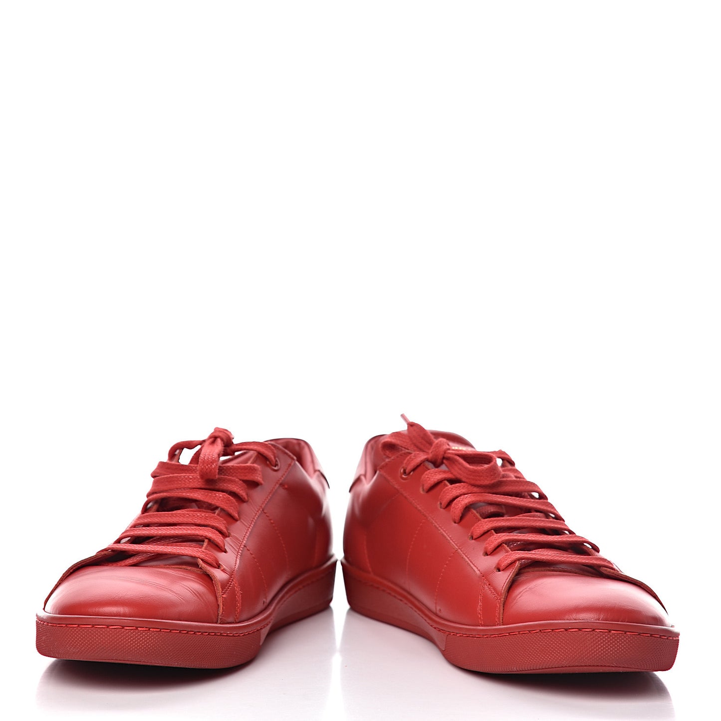 Calfskin Mens Alpha Sneakers 43 New Red