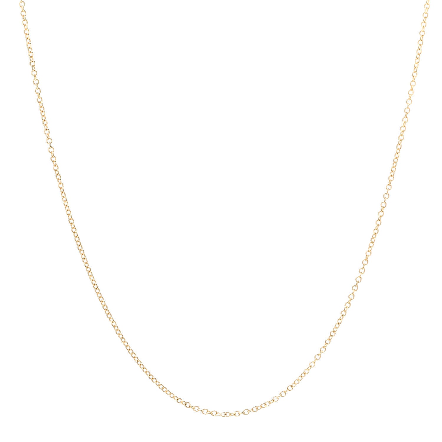 Tiffany 18K Yellow Gold Chain Necklace 16" 1 of 5