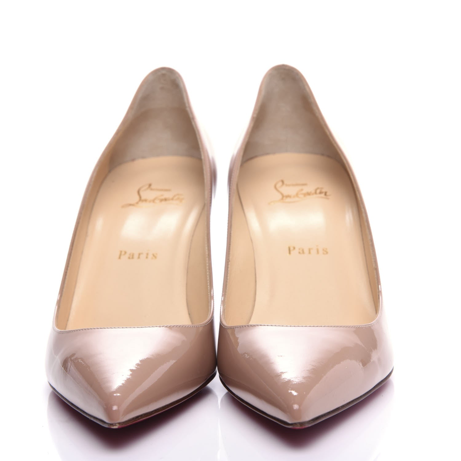 Christian Louboutin Patent Clare 80 Pumps 39 Nude 2 of 12