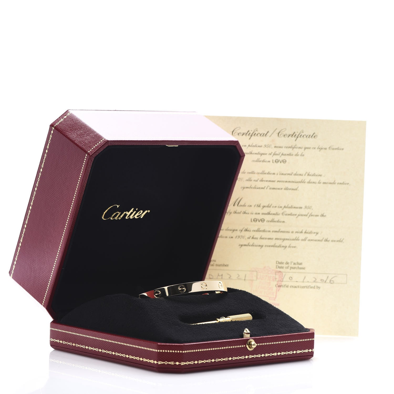 Cartier 18K Yellow Gold LOVE Bracelet 17 6 of 6