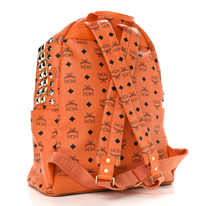 MCM Visetos Crown Stud Medium Stark Backpack Orange 3 of 17