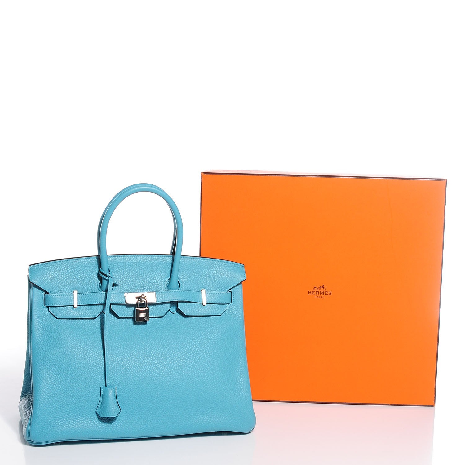 Hermes Togo Birkin 35 Bleu Saint Cyr 26 of 26