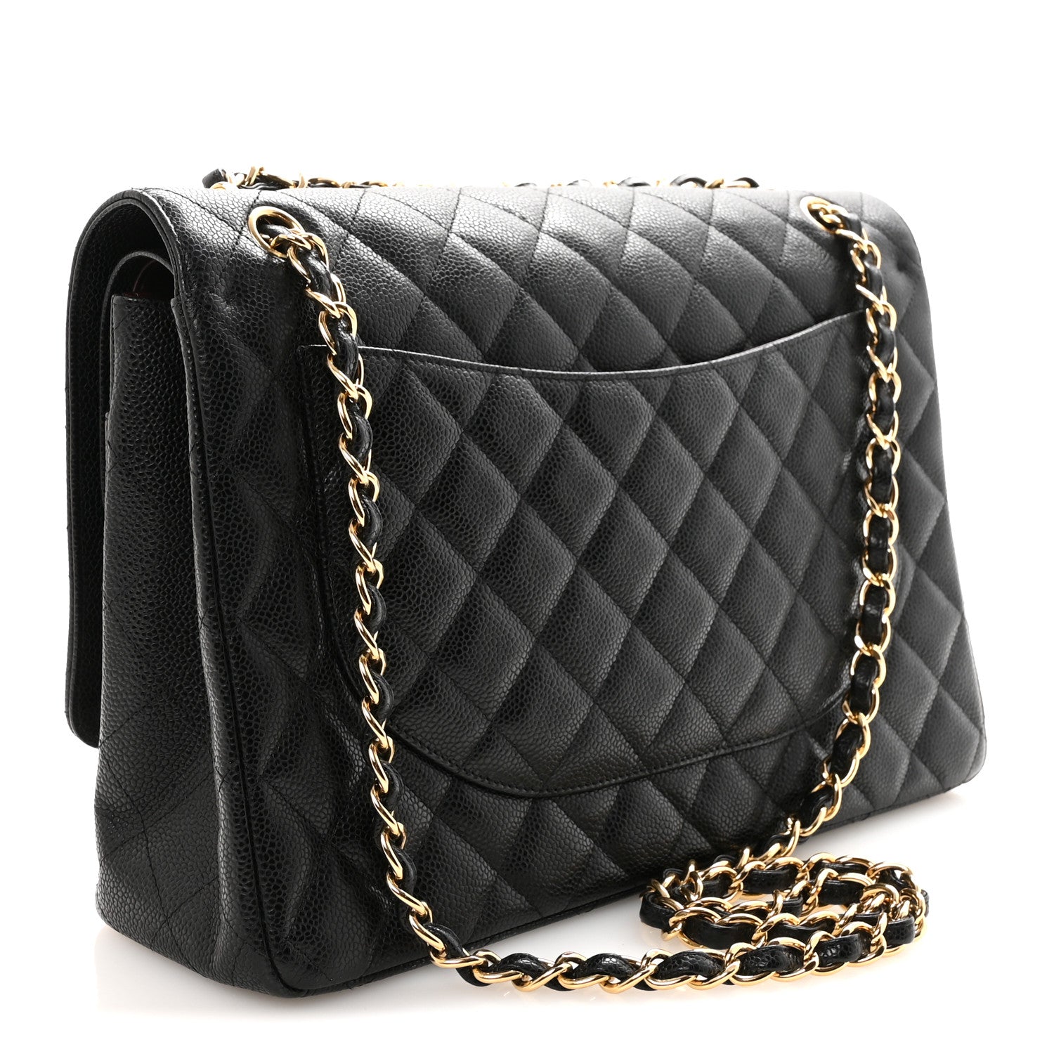 Chanel Caviar Quilted Maxi Double Flap Black 3 of 10
