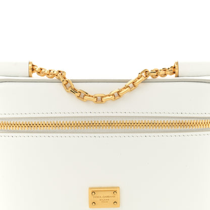 Dolce & Gabbana Calfskin Sicily Crossbody Bag White 7 of 9