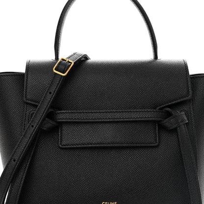 Celine Grained Calfskin Nano Belt Bag Black 7 of 14