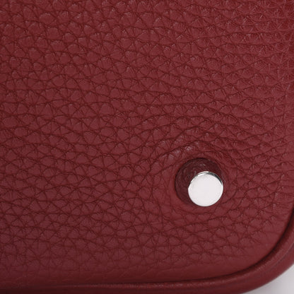 Hermes Taurillon Clemence Swift Picotin Lock 22 MM Rouge H Brique 14 of 14