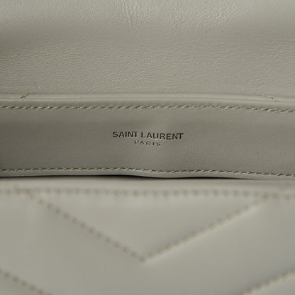 Saint Laurent Calfskin Y Quilted Monogram Toy Loulou Crossbody Bag Ivory 7 of 10