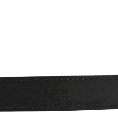 Gucci Plutone Calfskin Palladium Double G 20mm Belt 90 36 Black 5 of 6
