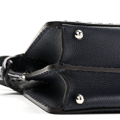 Fendi Cuoio Romano Selleria Bi-Color Small Peekaboo I SEE U Satchel Placca Argento 9 of 10