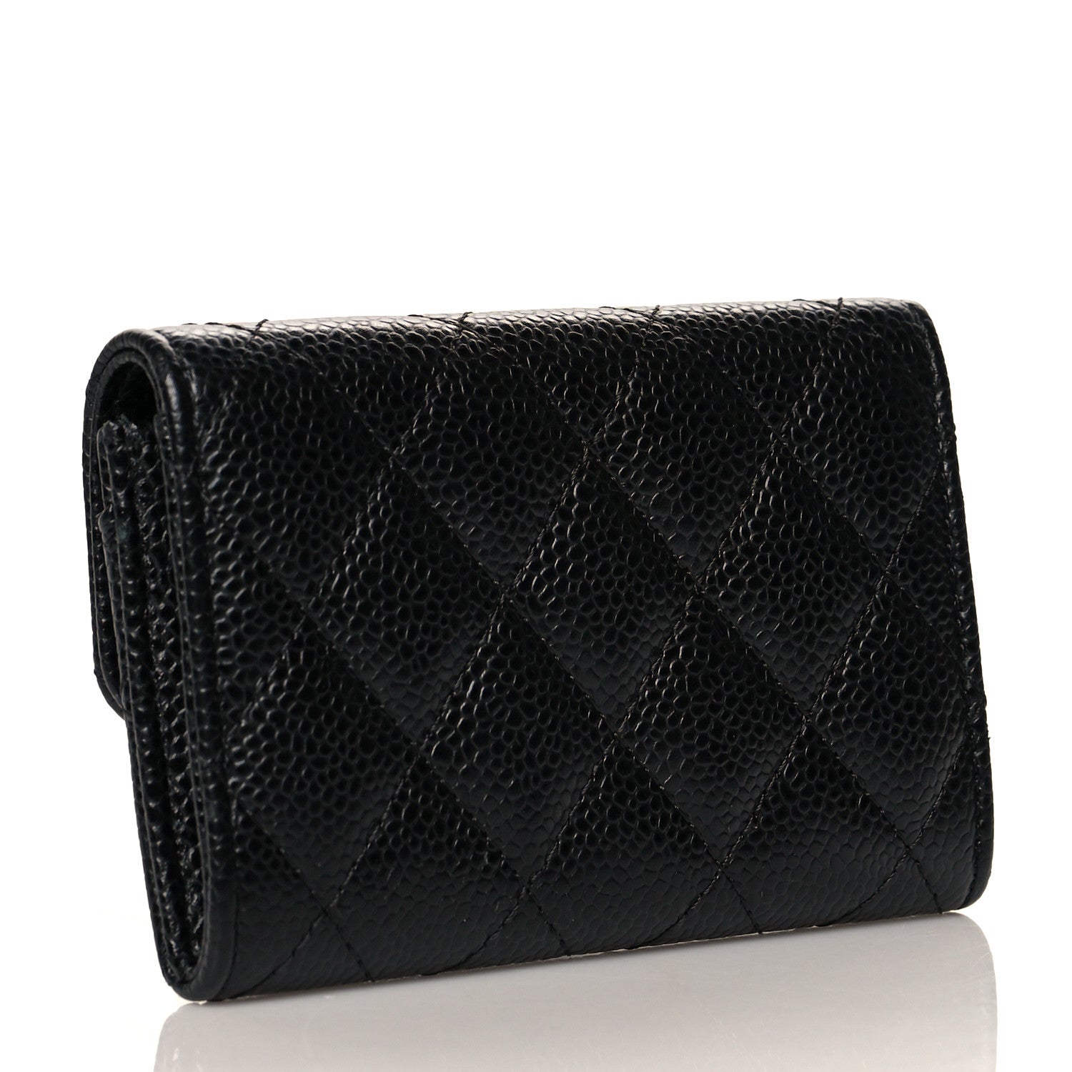 Chanel Caviar Quilted Flap Card Holder Black 3 of 10