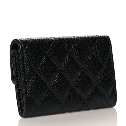 Chanel Caviar Quilted Flap Card Holder Black 3 of 10