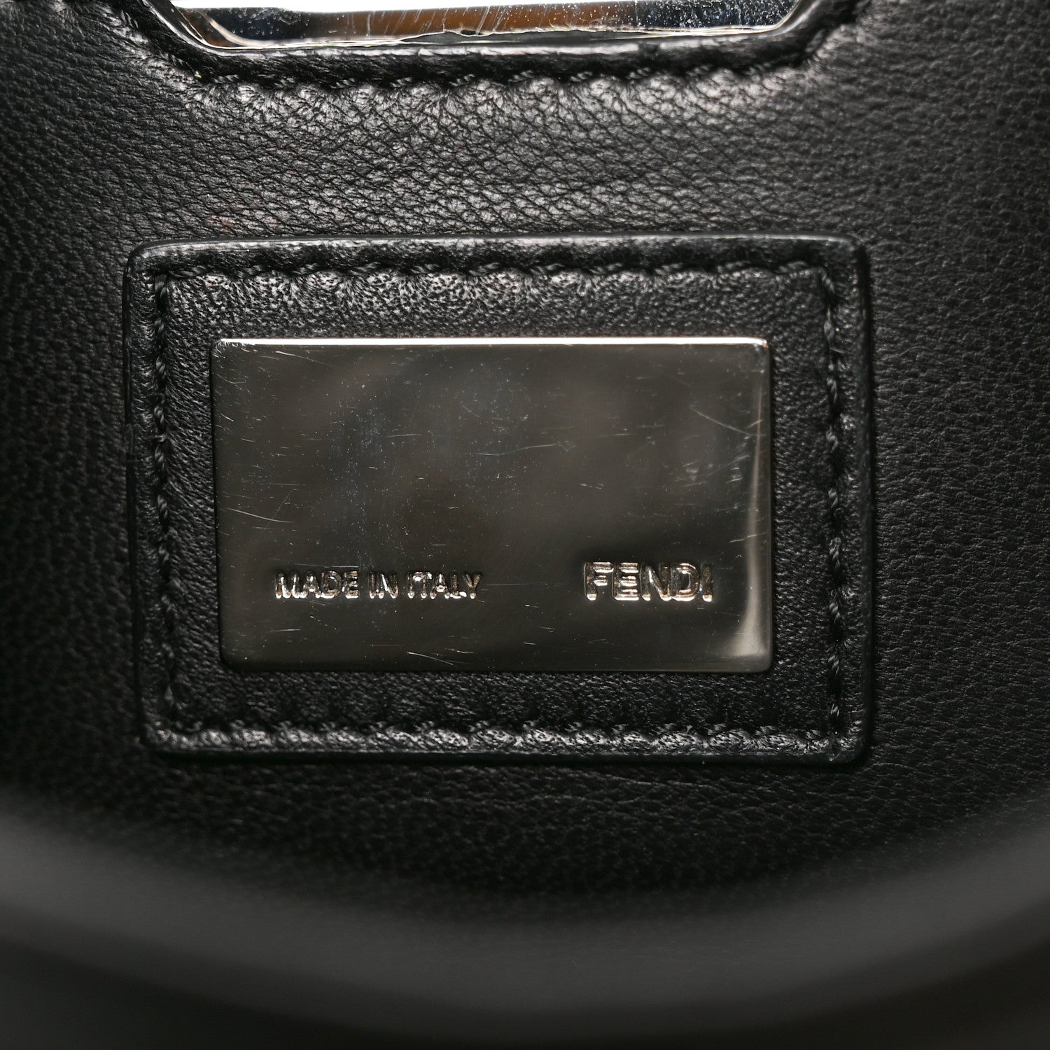 Fendi Nappa Be Baguette Crossbody Bag Black 6 of 10