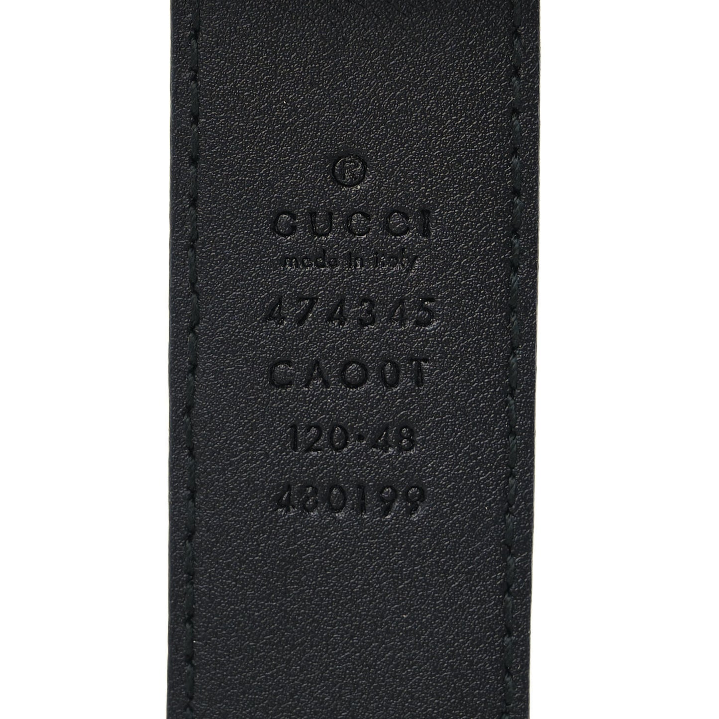 Calfskin Mens Interlocking G Belt 120 48 Black