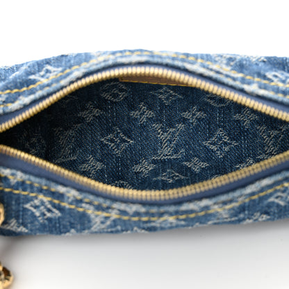 Louis Vuitton Monogram Denim Mini Papillon Denim Blue 5 of 8