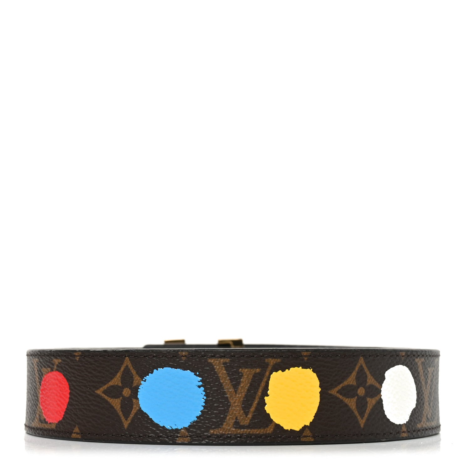 Louis Vuitton X YK Monogram Dots 30mm LV  Reversible Belt 85 34 Multicolor 2 of 6