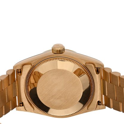 Rolex 18K Yellow Gold Diamond 31mm Oyster Perpetual Datejust President Watch Champagne 68278 4 of 5