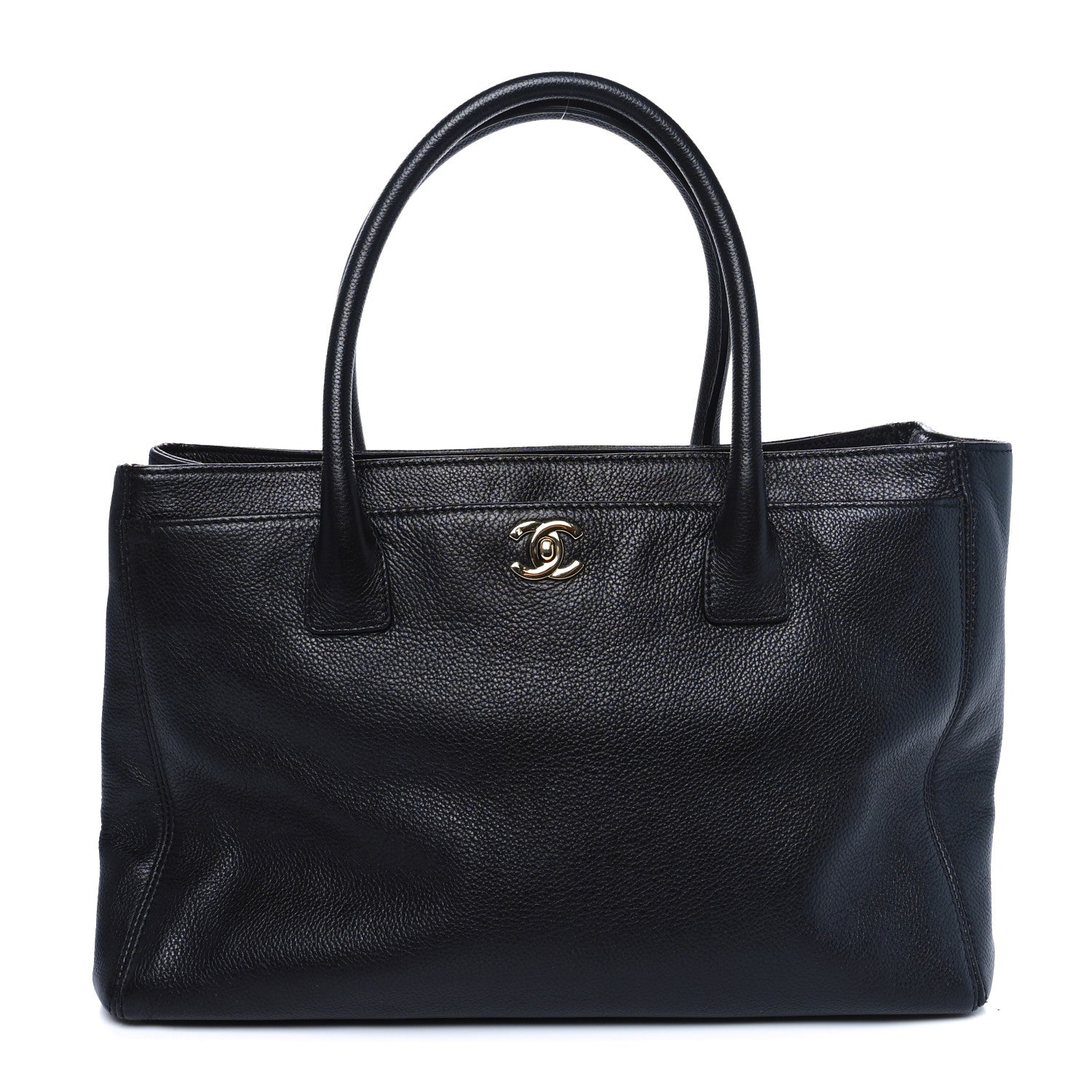 Chanel Calfskin Cerf Executive Shopper Tote Black 1 of 10
