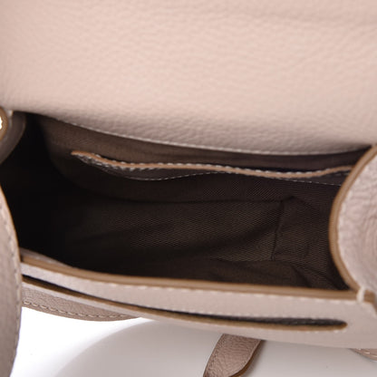 Chloe Calfskin Mini Marcie Round Crossbody Bag Abstract White 5 of 8