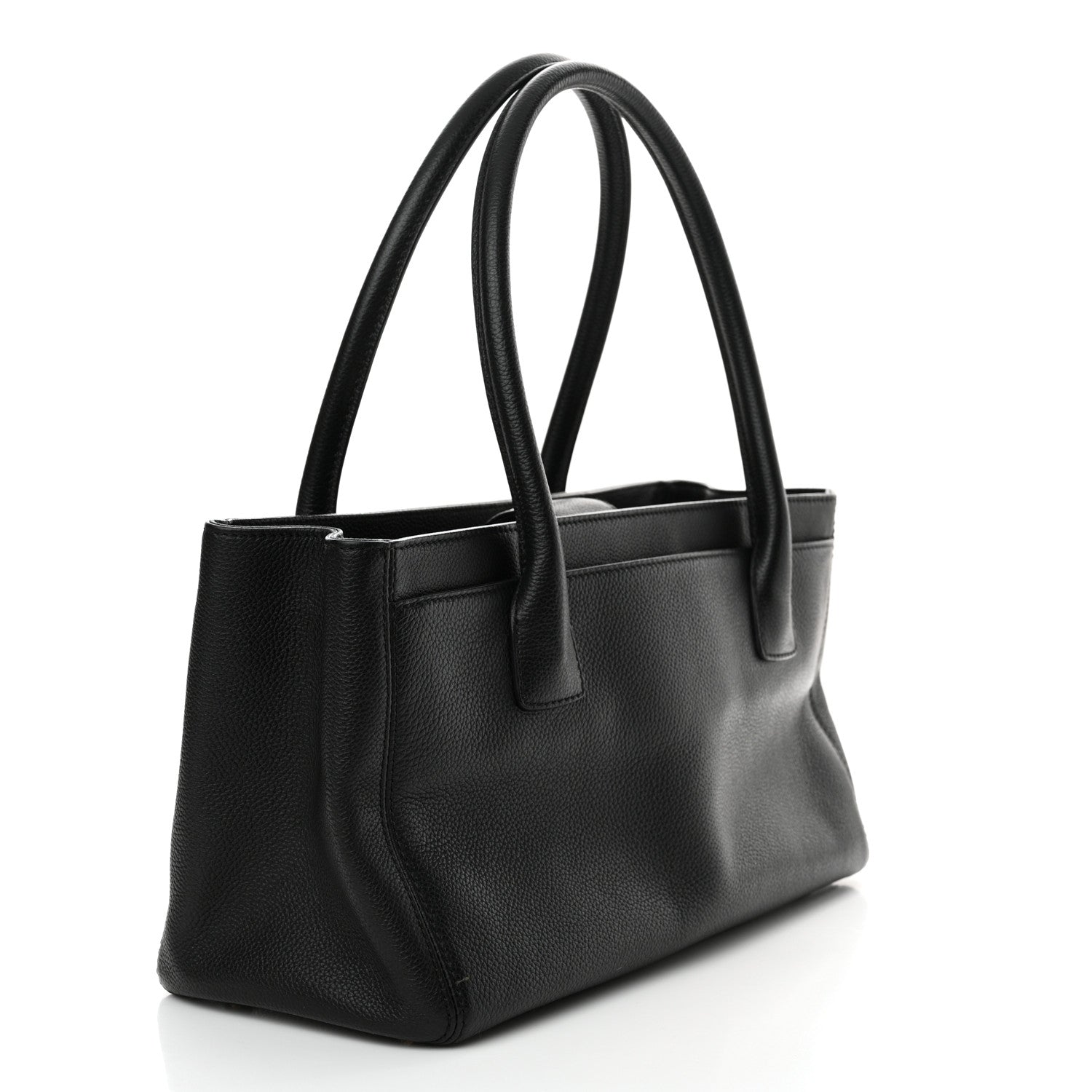 Chanel Caviar Medium Cerf Executive Shopper Tote Black 4 of 12
