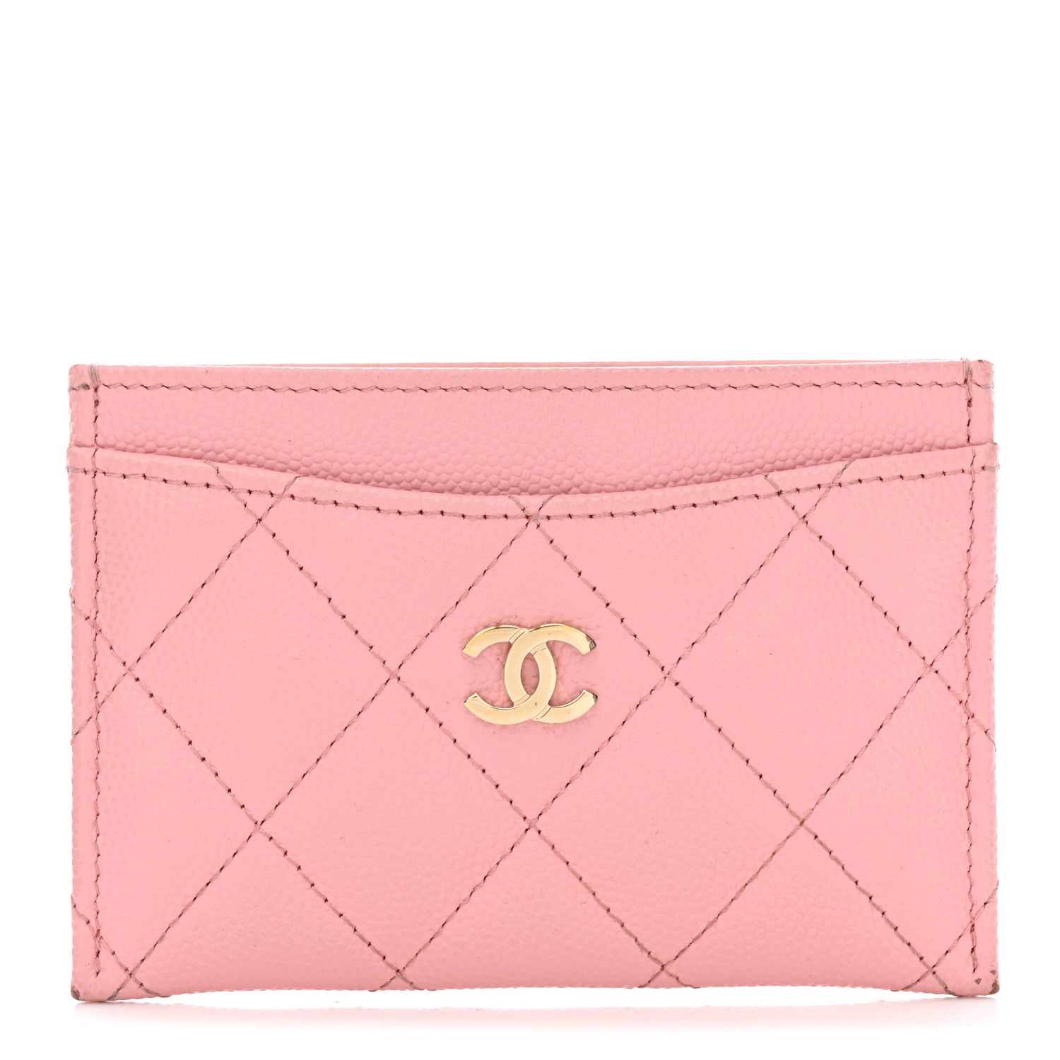 Chanel Caviar Quilted Card Holder Light Pink 1 of 11