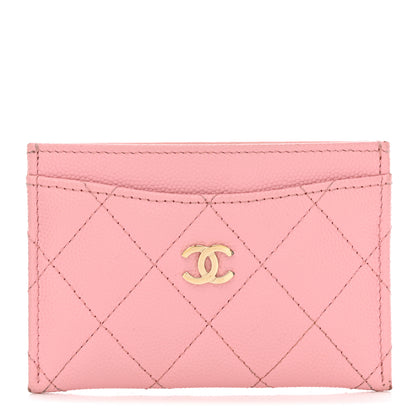 Chanel Caviar Quilted Card Holder Light Pink 1 of 11