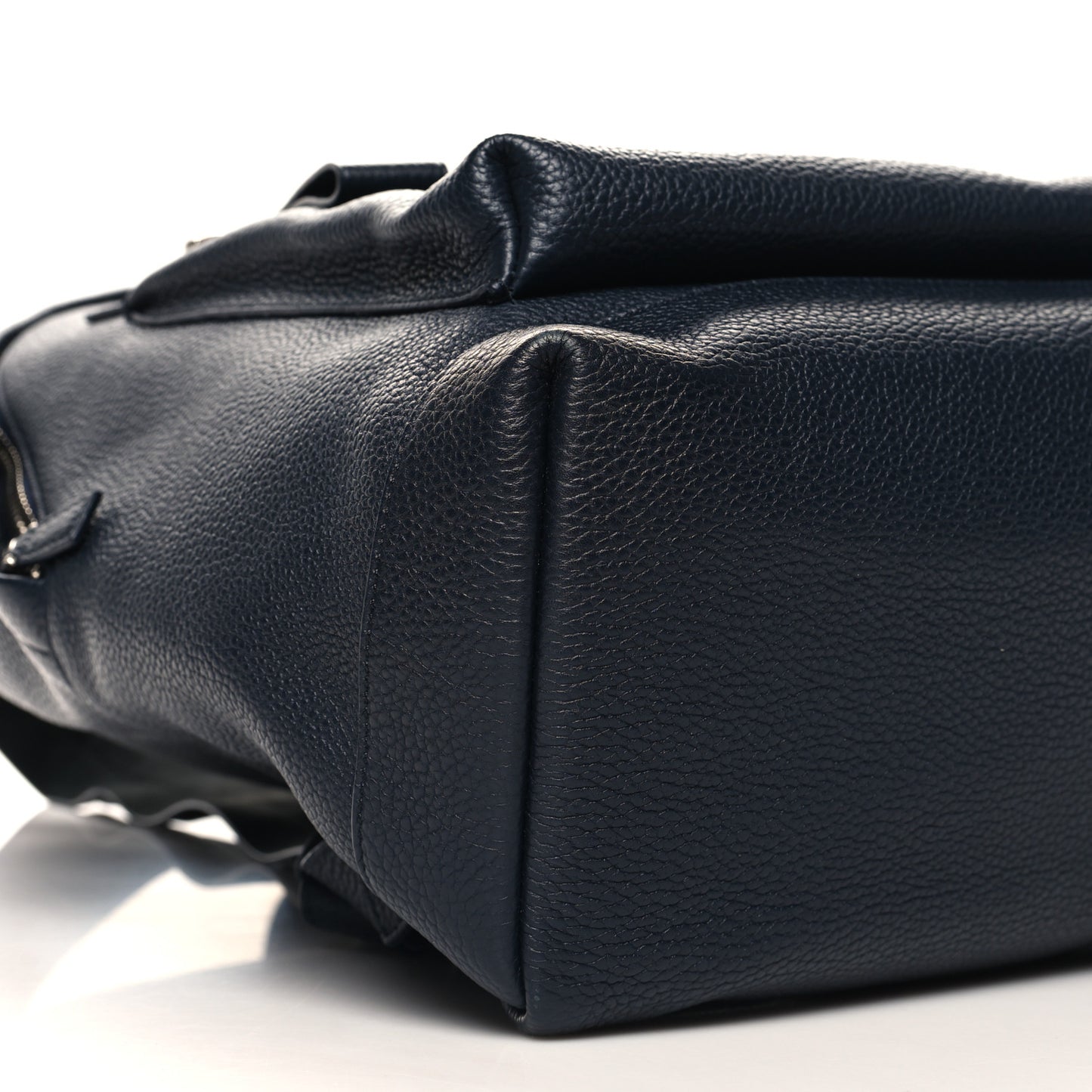 Grained Calfskin Buckley Backpack Navy