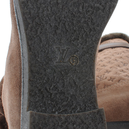 Louis Vuitton Suede Fur Wintry Boots 41 Brown 5 of 7