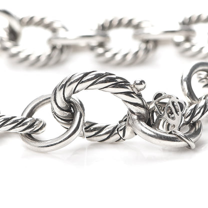 David Yurman Sterling Silver 12mm Large Oval Link Bracelet 4 of 5