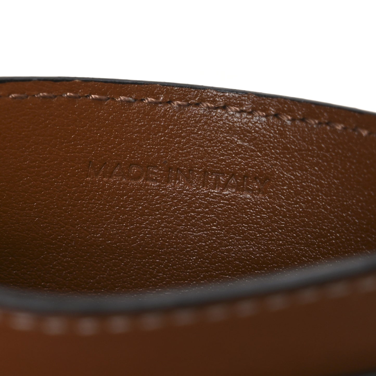 Triomphe Canvas Card Holder Tan