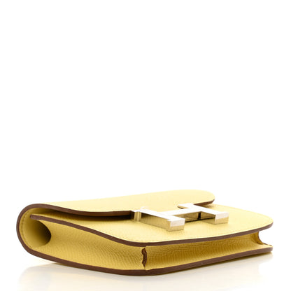 Hermes Epsom Constance Slim Wallet Jaune Poussin 4 of 8