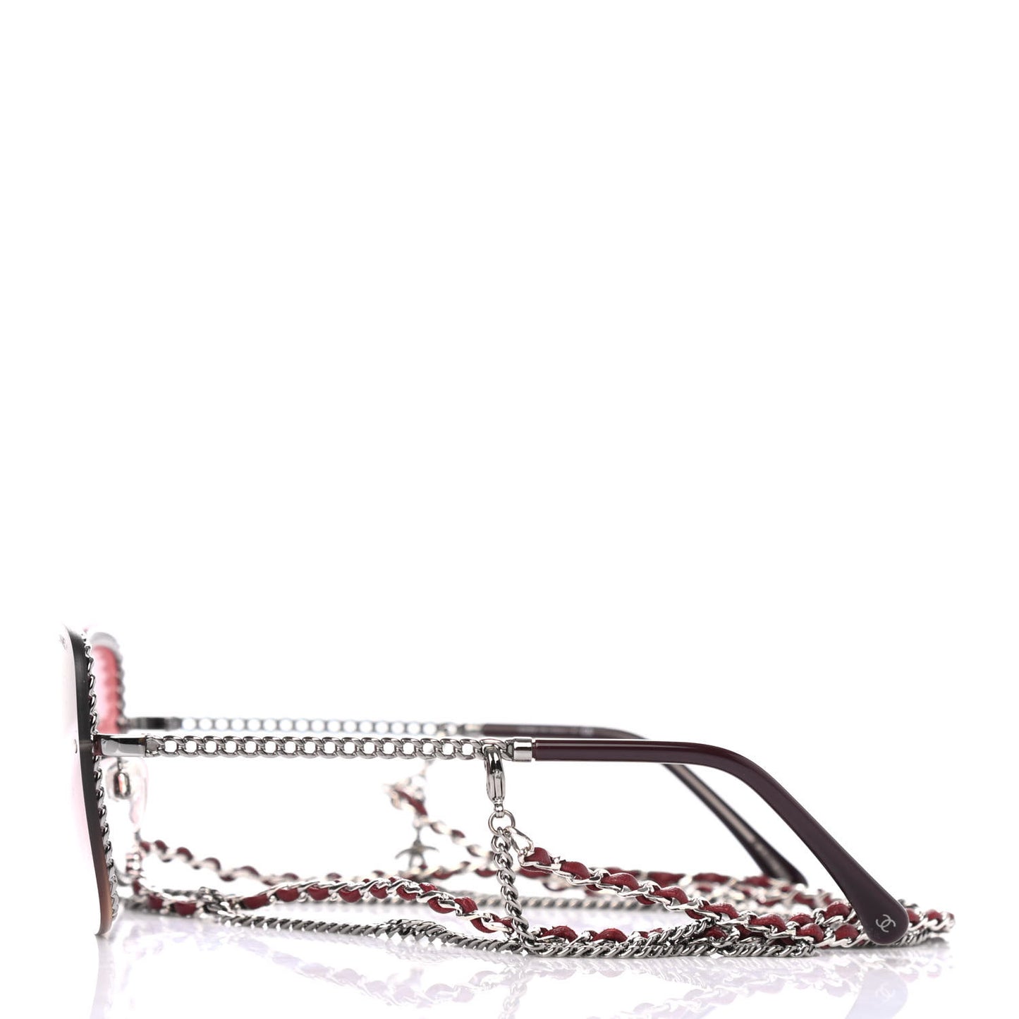 Chain Square Sunglasses 4244 Pink
