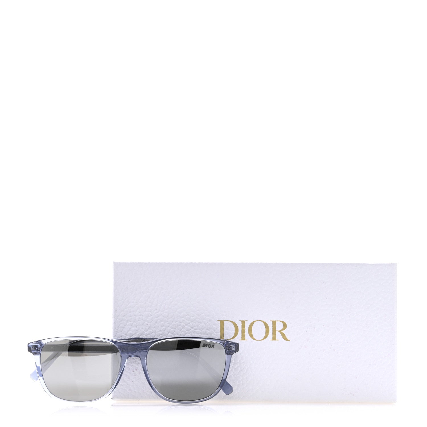 Christian Dior Acetate InDior S3I Rectangle Sunglasses Transparent Blue 6 of 6
