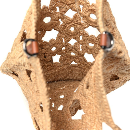 Loewe Raffia Crochet Slit Tote Bag Natural Tan 5 of 10