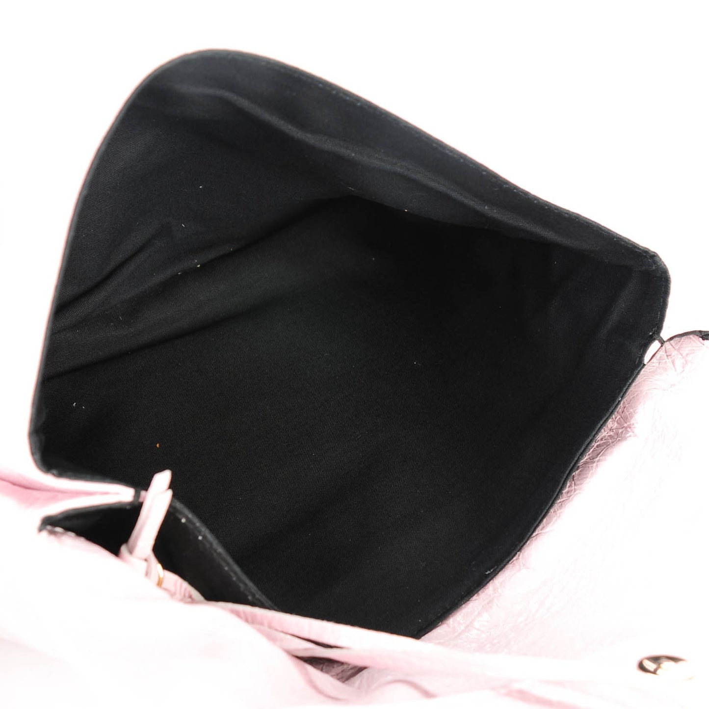Agneau Giant 12 Gold Hardware Envelope Clutch Rose Poudre