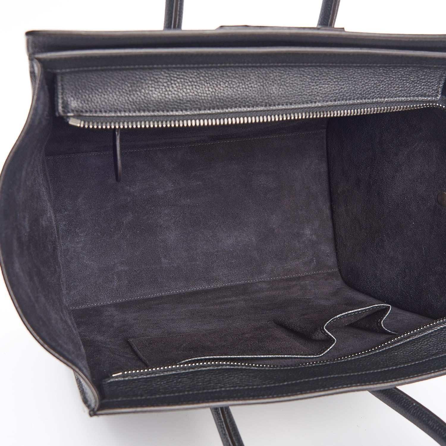 Celine Drummed Calfskin Mini Luggage Black 5 of 7