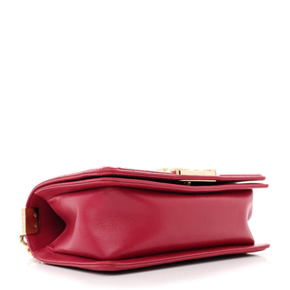 Chanel Lambskin Quilted Small Boy Flap Dark Pink 4 of 11